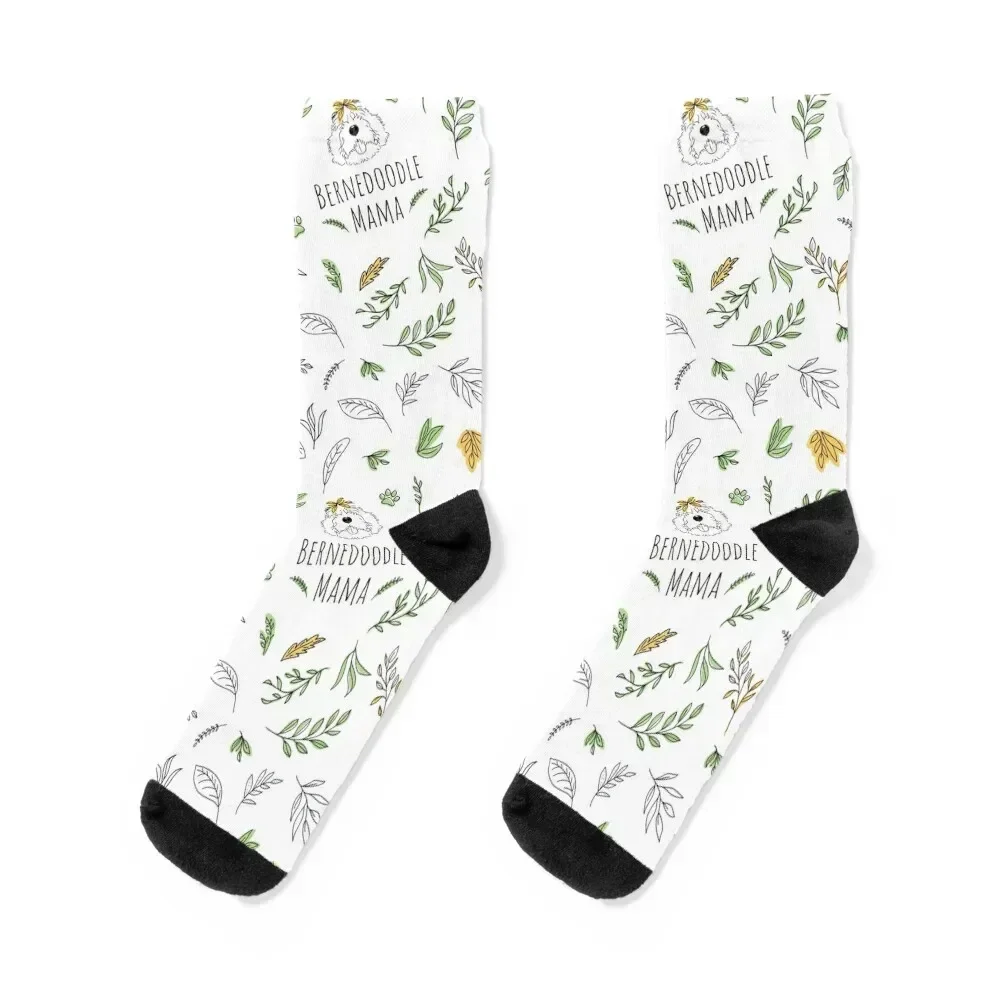 

Bernedoodle Mama Socks designer bright garter Stockings man sheer Socks Ladies Men's