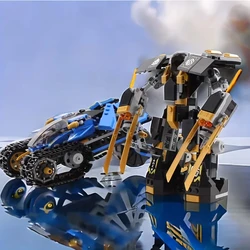 576 sztuk techniczny Ninja Thunder Raider mechaniczny wojownik Robot Mecha klocki broń wojenna zabawki modele na prezent dla dzieci