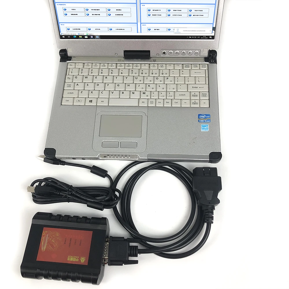 CF C2 laptop For Sinotruk EOL OBD diagnostic DENSO common rail engine for HOWO SHACMAN WeiChai Cnhtc sinotruck diagnostic tool