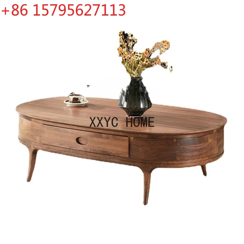 

Чайный столик из массива черного ореха, современный минималистичный, для дома и небольших квартир