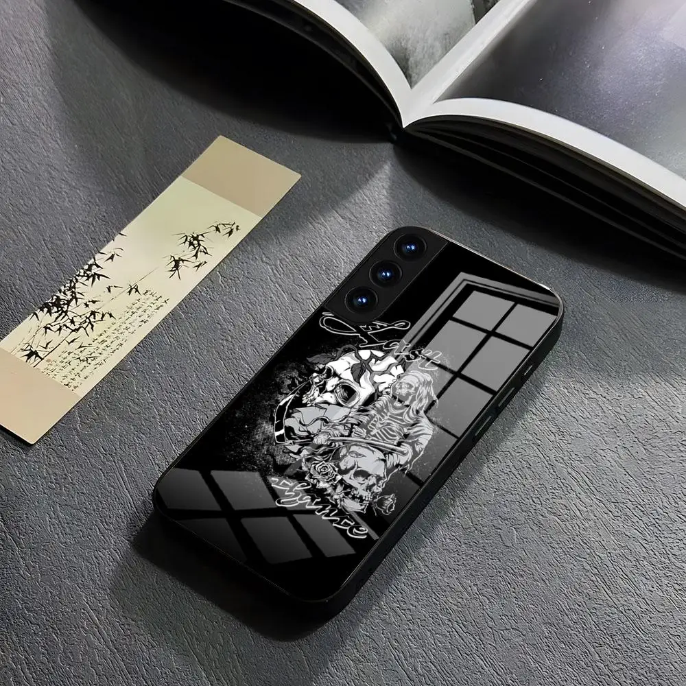 

Horror Skull Phone Case Tempered For Xiaomi 15 14 Lite 12 Pro 11t 13 Lite POCO M6 M5 X6 X5 X3 NFC F5 F6 Pro Glass Coque