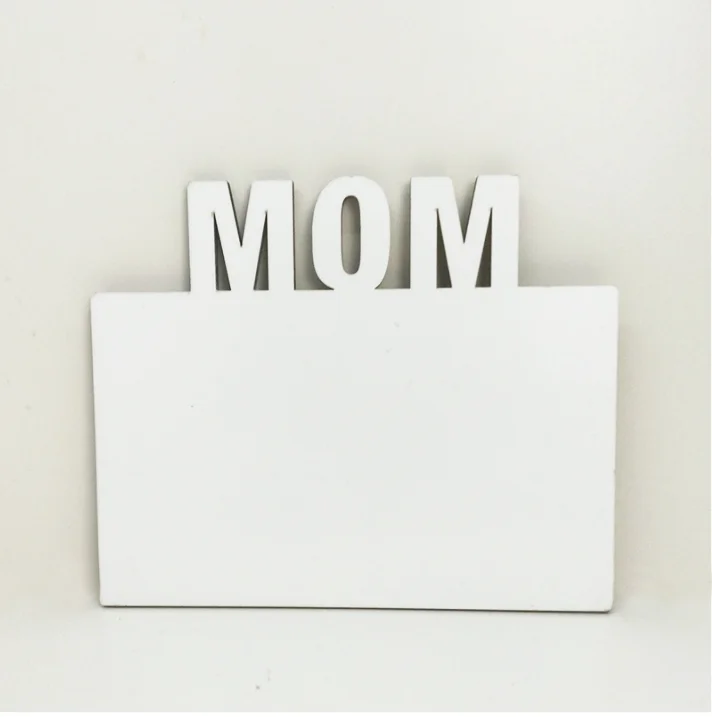 50pcs/lot 180*150*5MM MDF Sublimation Blanks Mom Photo Frames For Custom Mother's Day Gifts