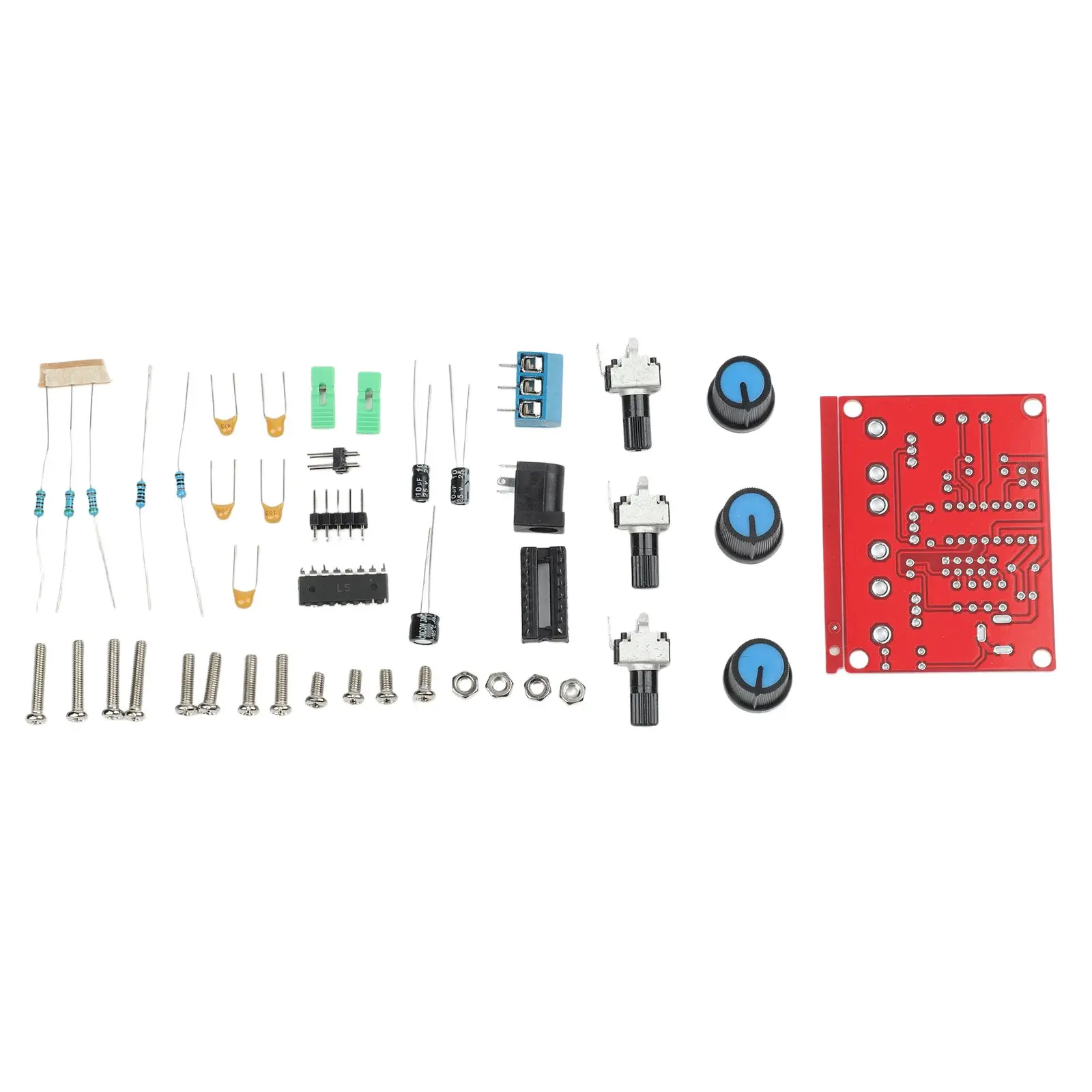 1Hz to 1MHz Signal Generator DIY Kit with Shell Producing Sine Triangle Square Waves for Lab and Portable Electronic Testing