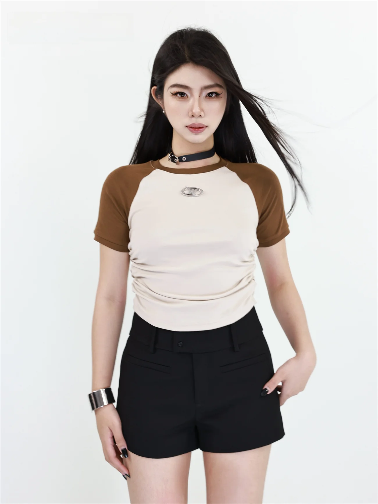 

Женский летний топ с уникальным дизайном, собранный поясом, сексуальный, облегающий, с завязками...