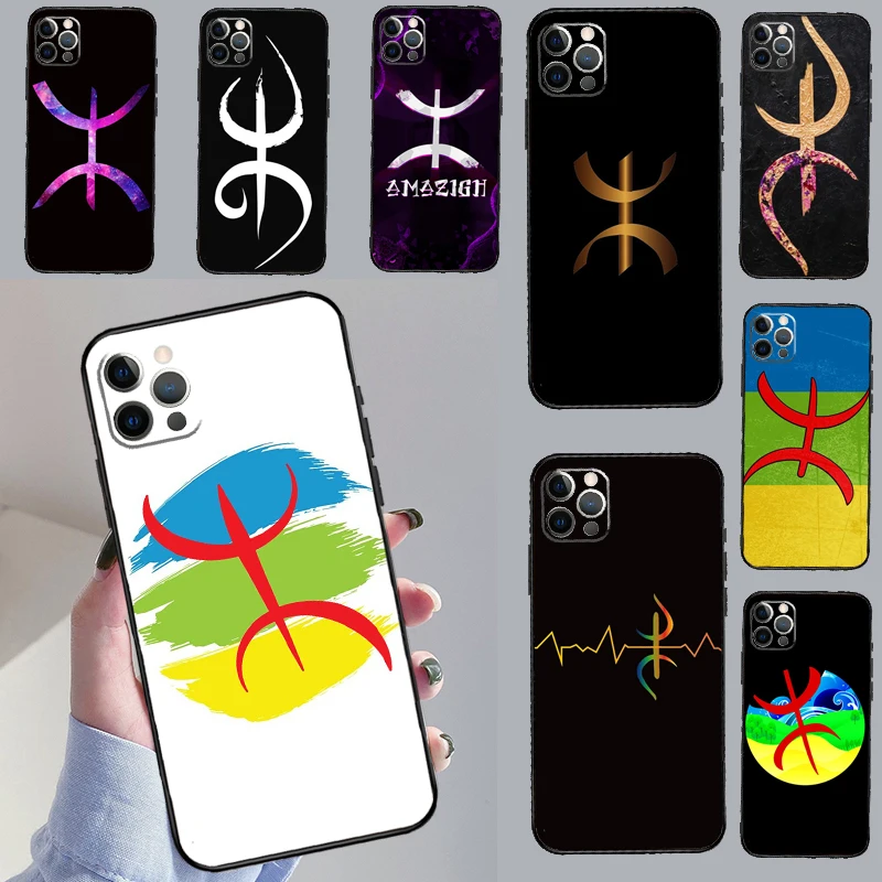 Amazigh Berber Flag Case For iPhone 16 12 11 13 14 15 Pro Max Mini XR X XS MAX 5S Plus Cover