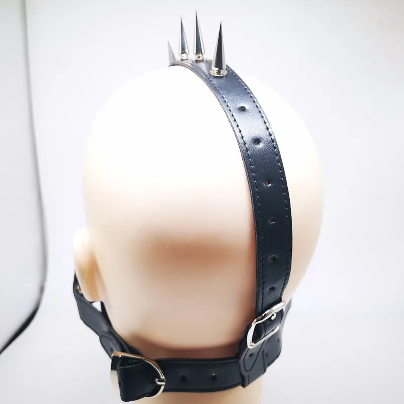 BDSM PU leather Harness Ball Gags shape Sacred irrigation device Slave Submissive Bondage Flirt Toys Sex Fetish Sex Toy Adult