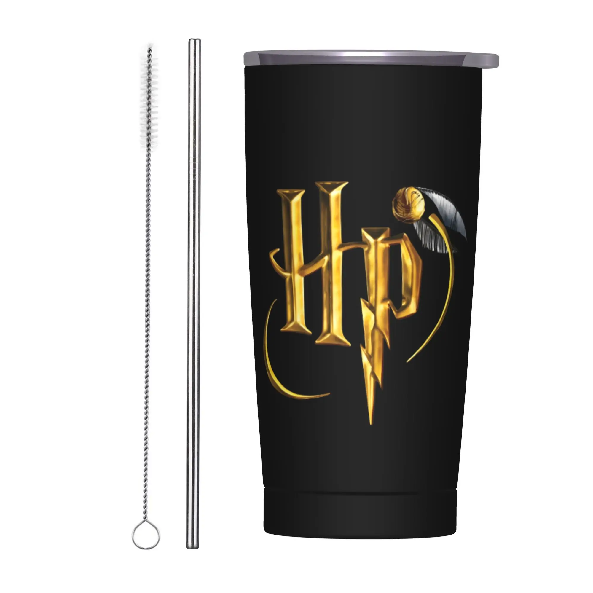 Vaso Térmico de Acero Inoxidable, Diseño de la Película Harry Potter, Tazas Térmicas a Prueba de Fugas para Bebidas Frías y Calientes, Botella de Agua para Viajes