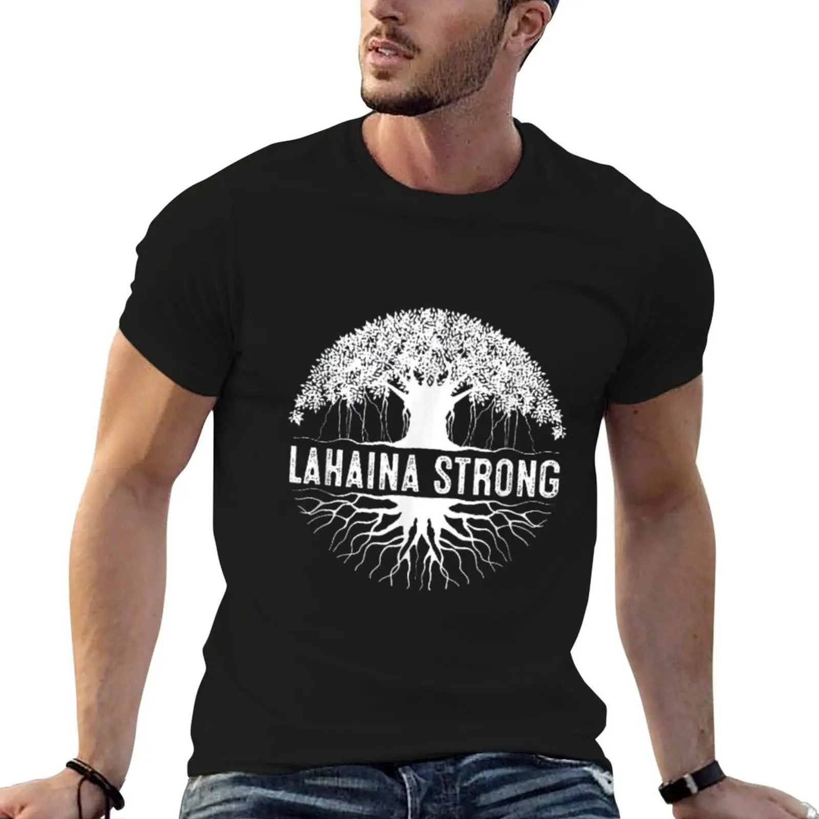 Lahaina Strong T-Shirt man graphic t shirt t shirts cotton 100% t shirts for man graphic funny T-shirt
