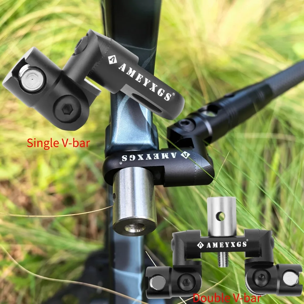 

Archery V-bar CNC Balance Stabilizer Bar Connection 360 Adjustable Single/Double Side Bow Hunting Target Shooting Accessories
