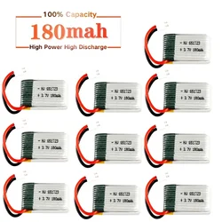 For JJRC H8 Mini 3.7v 180mah Lipo Battery For H2 H48 U207 RC Quadcopter Spare parts 651723 3.7v Battery for RC Helicopter Toys