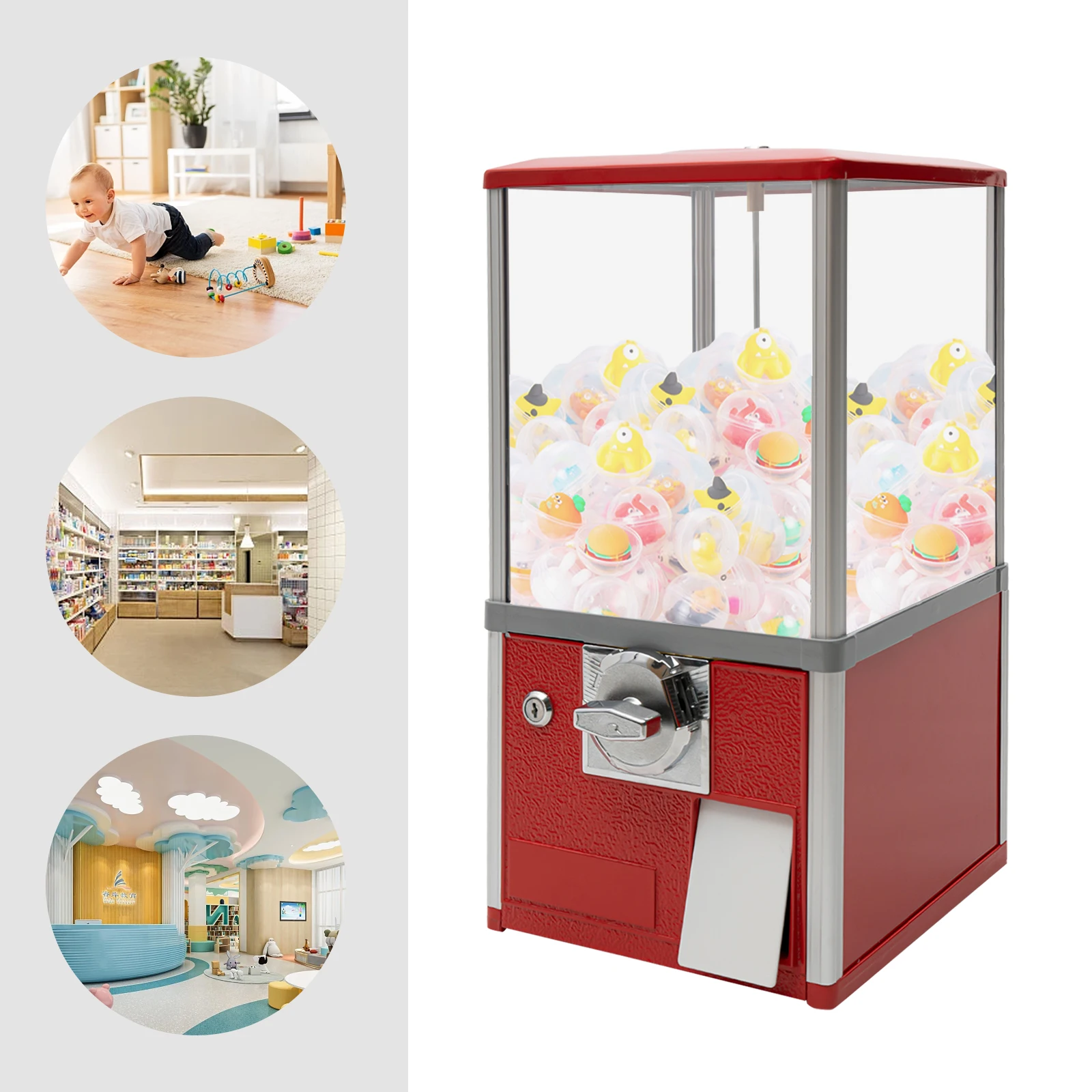 

25 Cent Capsule Vending Machine Commercial Chewing Gum Machine Capsule Toy Vending Machine for Game Store