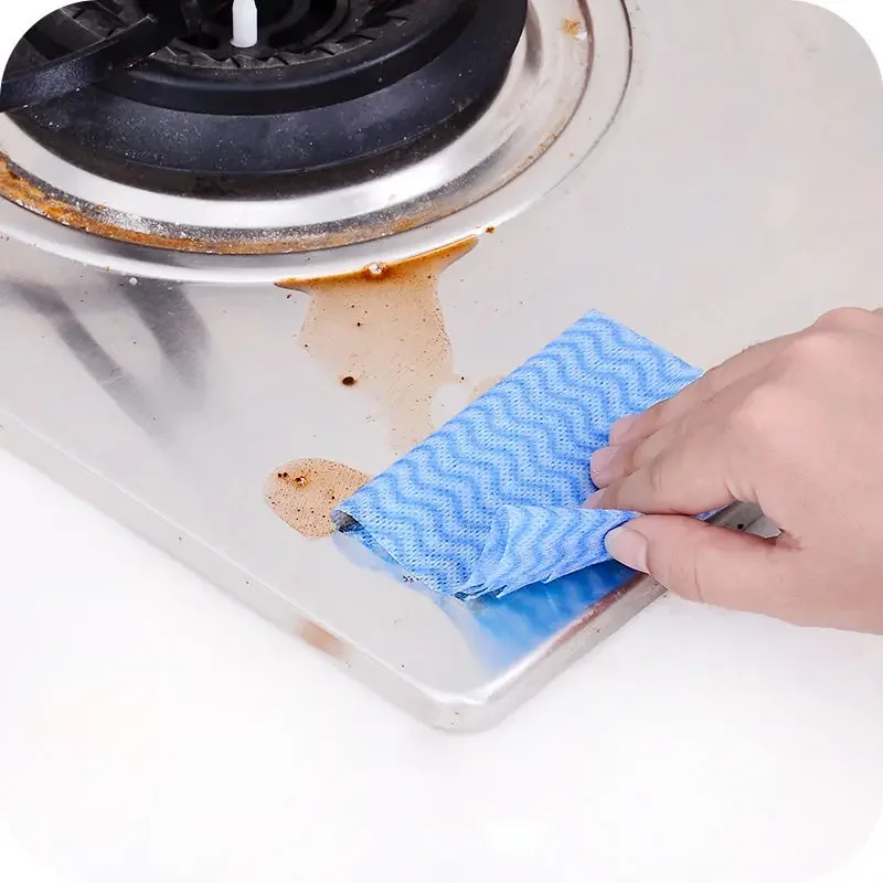 1 Packs of Practical Disposable Rags and Kitchen Absorbent Non-oily Loose Dishwashing Microfiber Cleaning Towels Cleaning Cloth