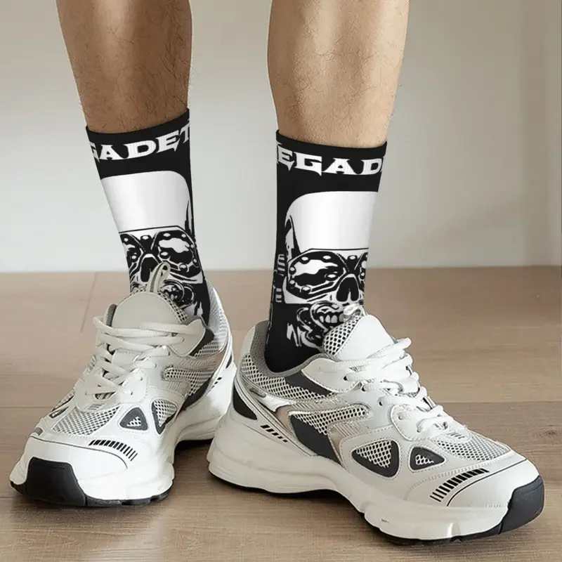 Y2K Men Women Megadeths Metal Rock Band Kuping Mega Super Soft Fashion Harajuku Merch Middle Tube Socks Best Gift