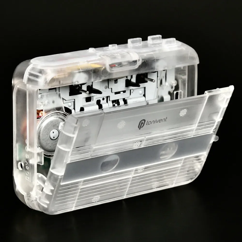 Macchina per cassette portatile Vecchia convertitore da nastro a MP3 Unità Lettore audio Walkman Uscita cuffie da 3,5 mm Batterie AA Alimentazione USB 5 V