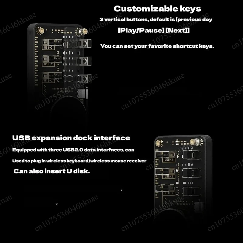 Desktop Gaming Control Hub USB Docking Station Custom Volume Adjustment Custom Buttons Laptop Peripheral Equipment