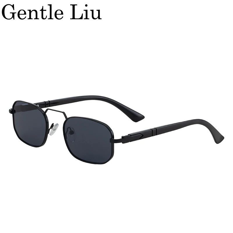 Small Frame Rectangle Punk Sunglasses Women Men 2026 Luxury Brand Steampunk Driving Sun Glasses Vintage Outdoor UV400 Eyewear