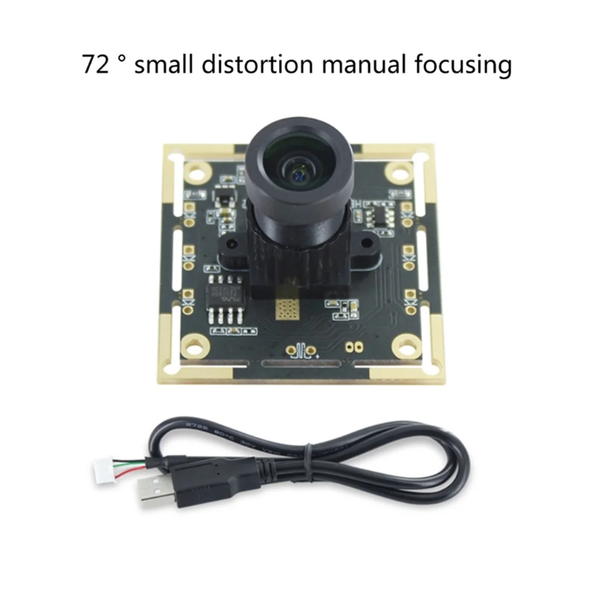 BABQ OV9732 Module de caméra carte 720P 1MP degrés réglable mise au point manuelle MJPG/YUY2 pour les projets de reconnaissance faciale (60 degrés)
