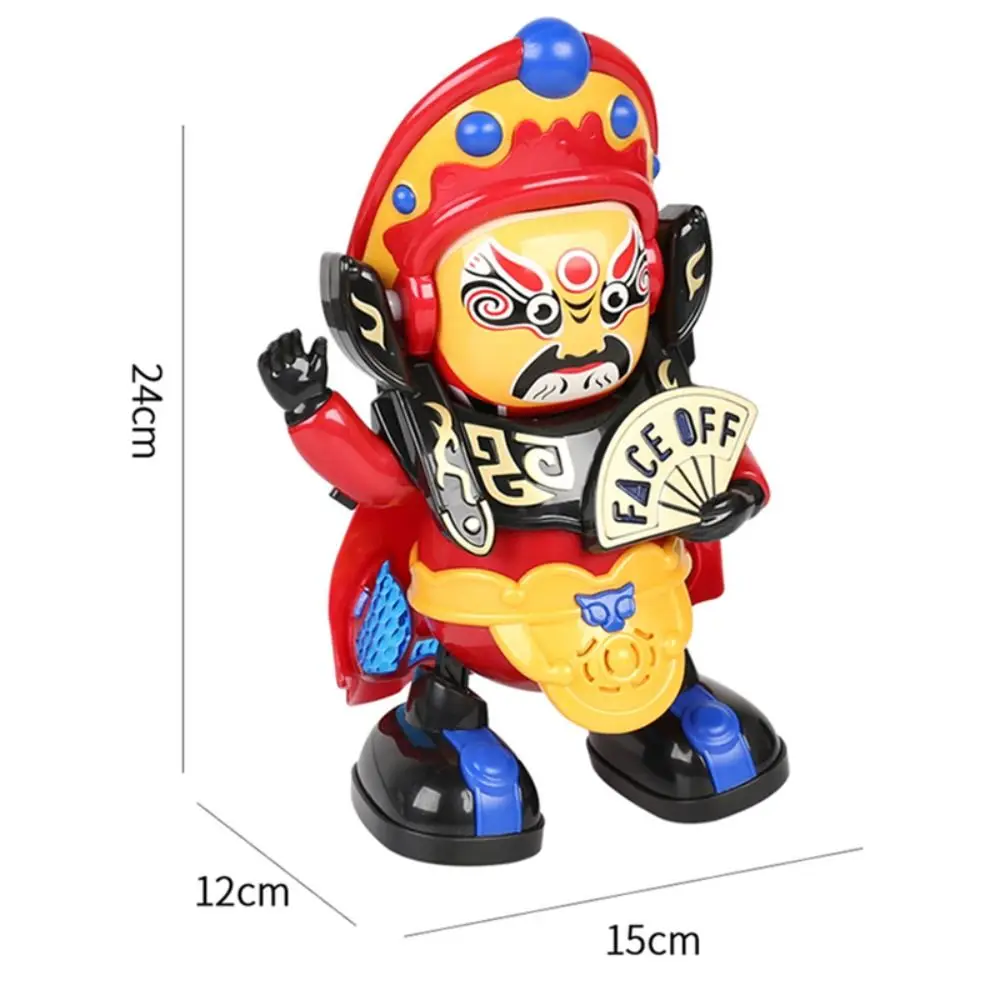 Model Traditional Ornaments Chinese Electric Baby Toy Opera Face Makeup Opera Face Change Doll Automatic Dancing Robot