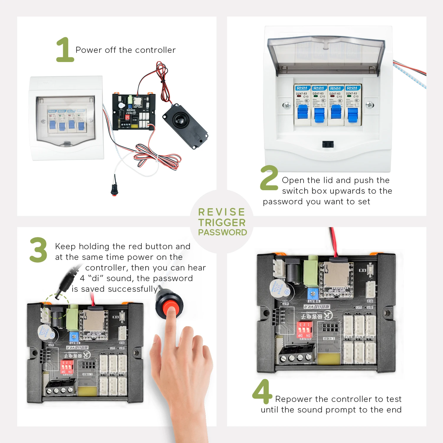 Escape Room Props Distribution Box Door Opening Controller Unlock the 12V Magnetic Lock Real Life Adventure Puzzle Game Props