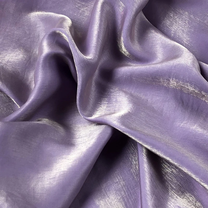 Mulberry Silk Linen Rayon Blend Fabric, DIY Material for Sewing, Cut by the Meter, 150cm Width