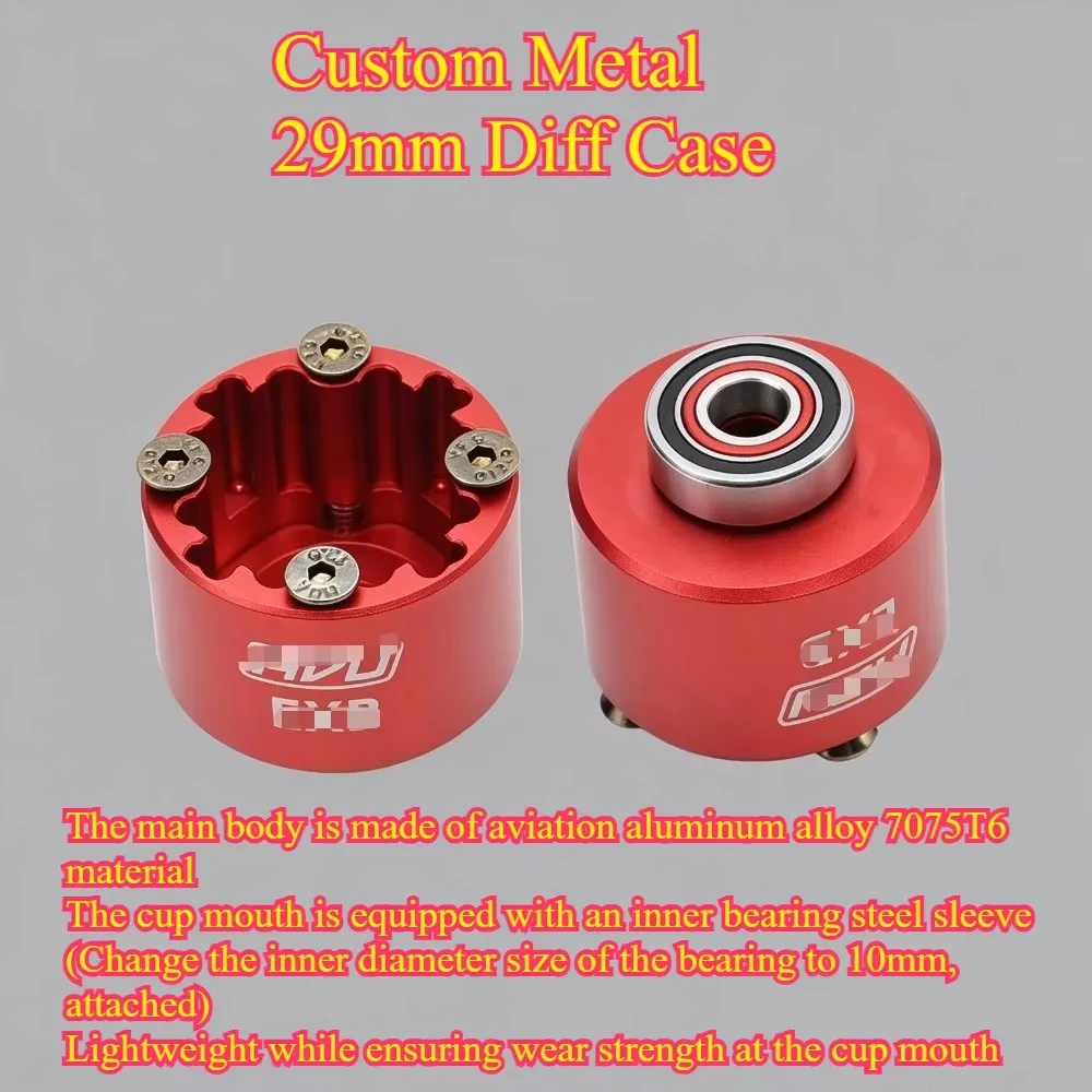 RC Metal 29mm Differential Housing Upgrade ARA310983 For 1/8 Arrma Kraton 6S Outcast V6 EXB 1/7 Mojave custom size Parts