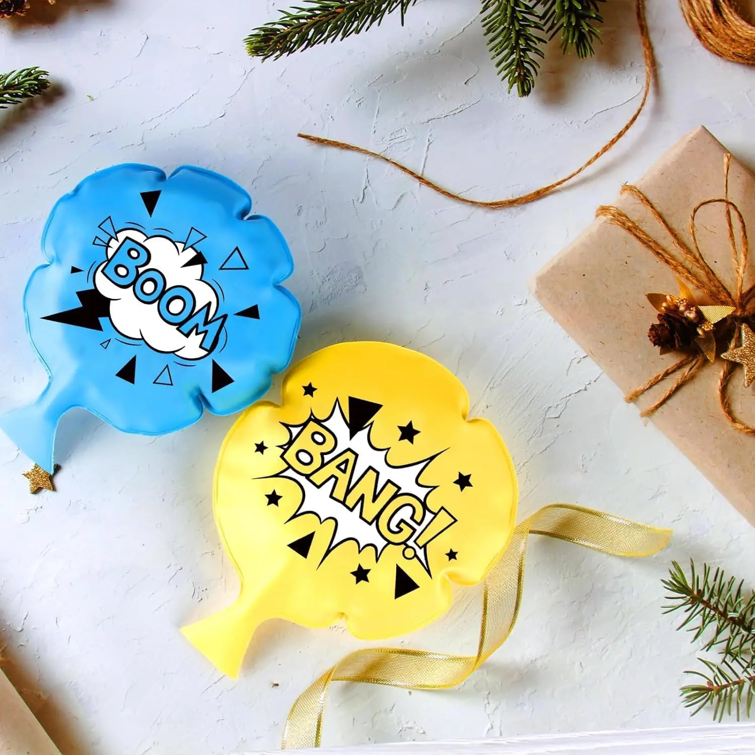 4 Stück/Set 7-Zoll Selbstaufblasende Whoopie-Kissen mit Prustgeräusch-Effekt Perfekt für Partys und Geschenke, Halloween/Weihnachtsgeschenk – Detail 5