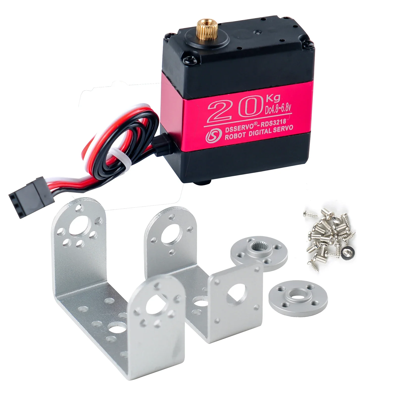 20kg Doppio Asse RDS3218MG Servo Digitale Metal Gear 180/270 Gradi Con Lungo Breve U Montaggio Per Robot FAI DA TE RC Auto modello di camion