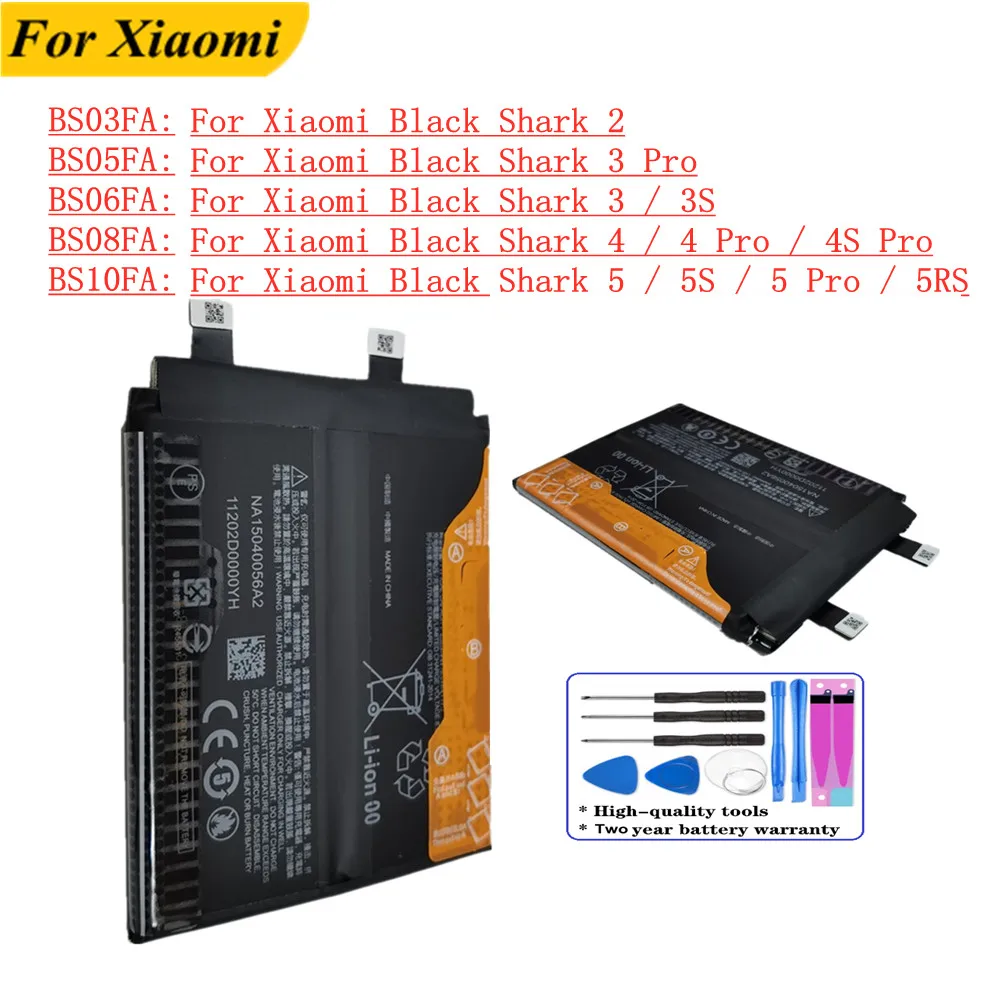 BS05FA BS06FA BS08FA BS10FA Für Xiaomi BlackShark Black Shark 5 Pro 5Pro 5S 5RS 4 4S Pro 4pro /BlackShark 3 Pro 2 3S Batterien