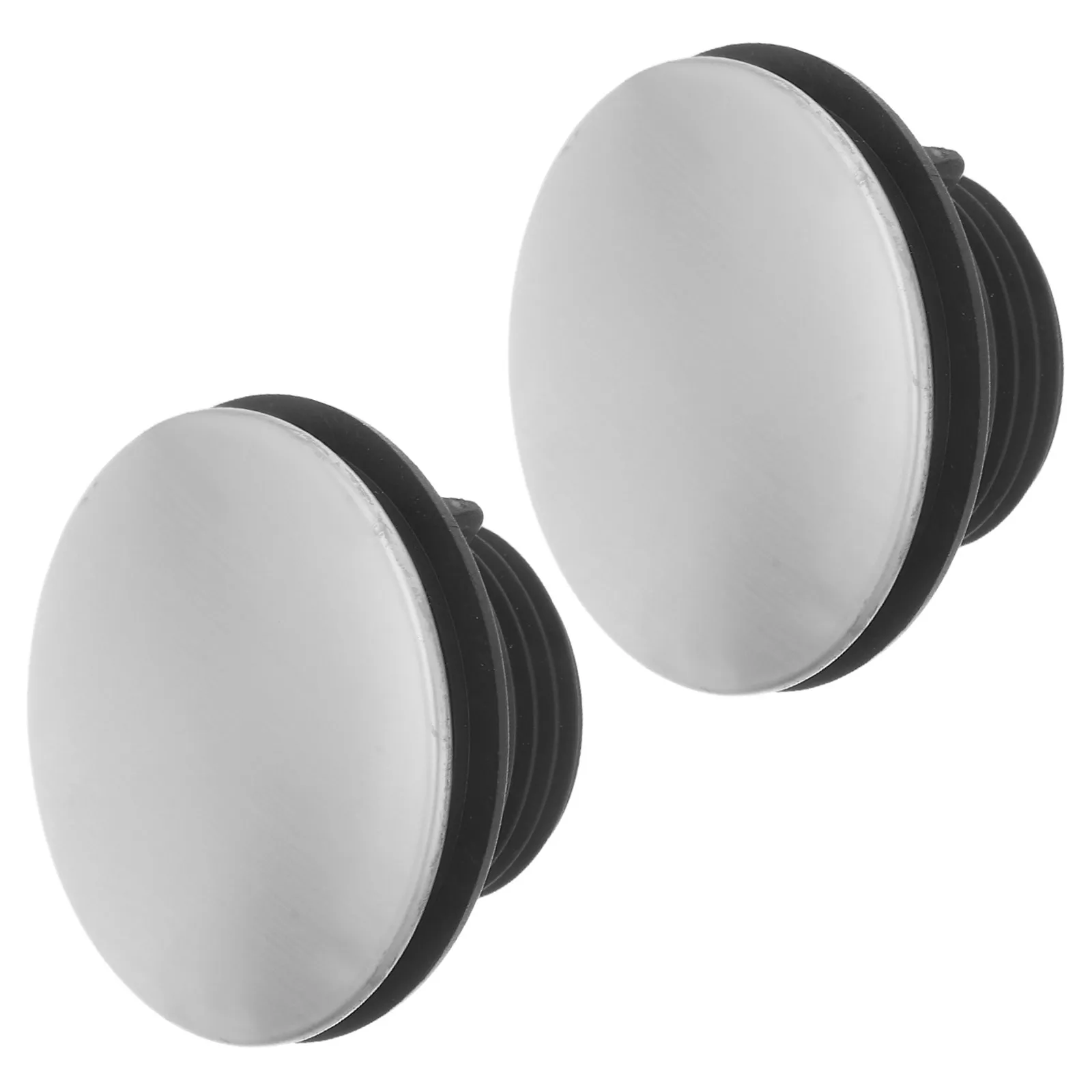 

2Pcs Stainless Steel Kitchen Sink Cover for 31-40Mm Holes Strong PP Base No Leak Faucet Hole Cover Sink Basin Accessories