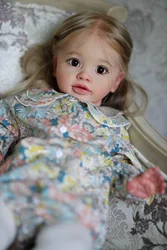 25inch Already Painted Finished Doll Reborn Toddler Girl Dolls Huge Baby Size Popular Pippa Lifelike Soft Touch 3D Skin Art Doll