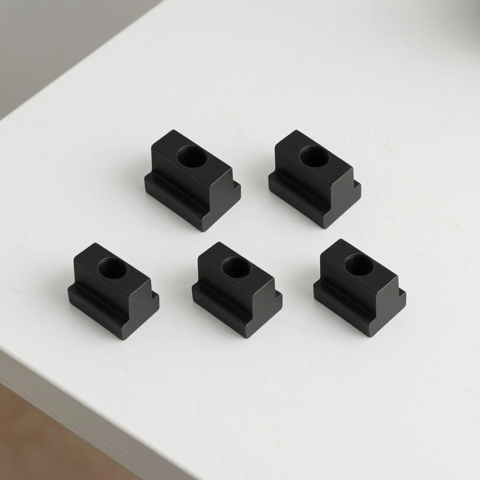 Heat Treated Stepped T Nut Carbon Steel Threaded Through Hole for Machine Tool Fixture Plate and Clamp Setup