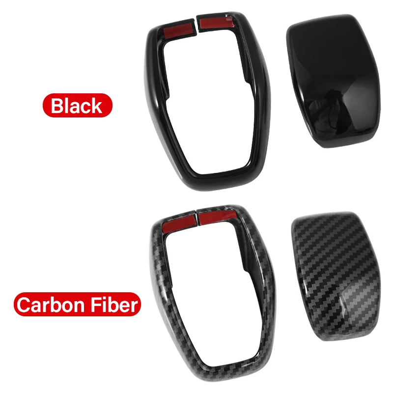 Perilla de cambio de marchas de coche, embellecedor de cubierta de cabeza de engranaje para Toyota Highlander Kluger XU70 2020 2021 2022 2023 2024 ABS, accesorios de fibra de carbono