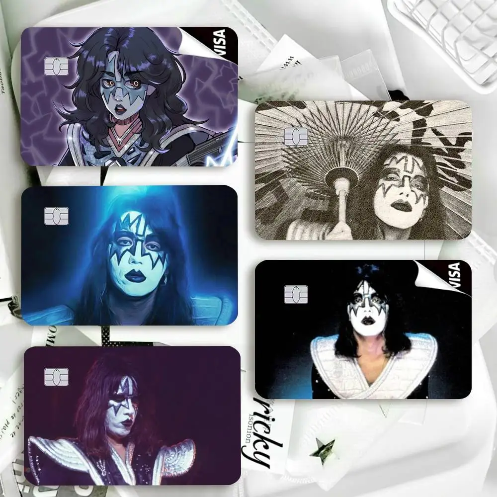 COOL A-Ace F-Frehley-es  Waterproof Film Skin Cover Credit Card Stickers Debit Front Bank Bus Pass