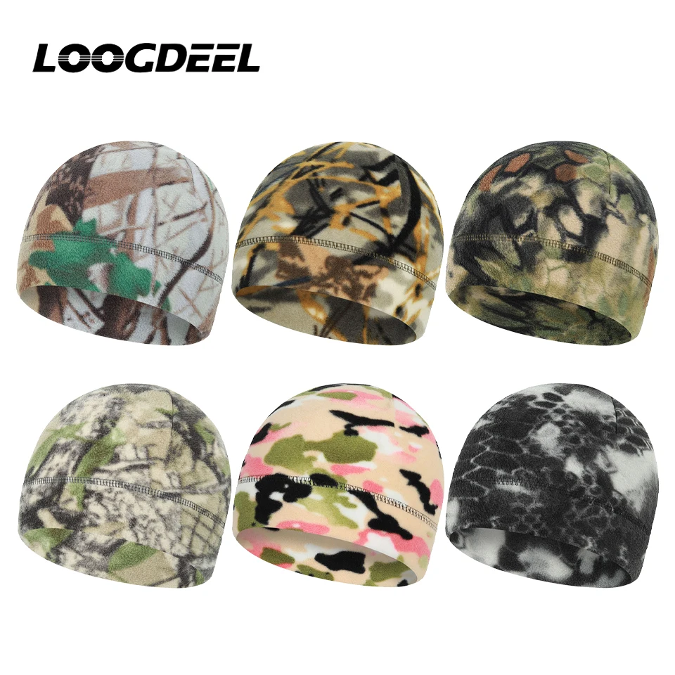 

LOOGDEEL теплые шапочки, термоспортивные шарфы, шапки, мужская осенне-зимняя шапка, Балаклава из кораллового флиса, мужская лыжная маска для лица