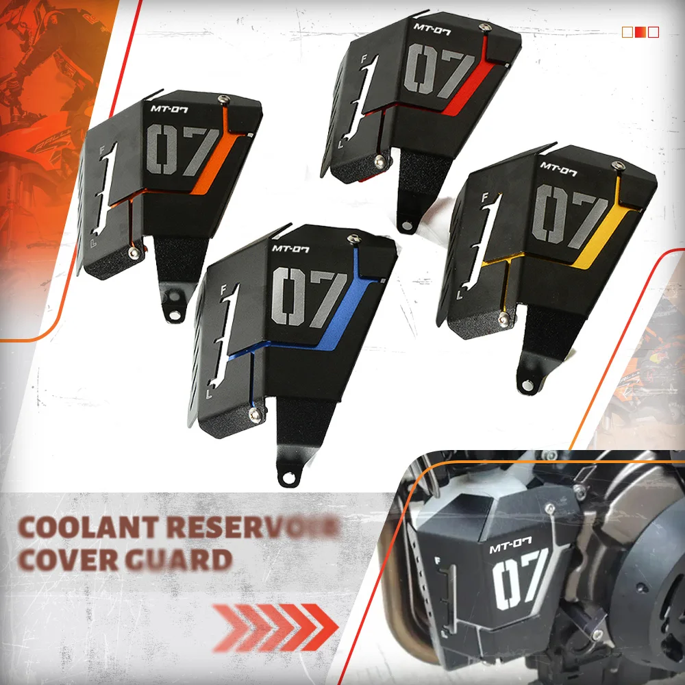 

2024 2023 Radiator Guard Coolant Recovery Tank Shielding Cover For Yamaha MT-07 FZ-07 XSR 700 Tracer 700 7/GT 2013-2022 2021