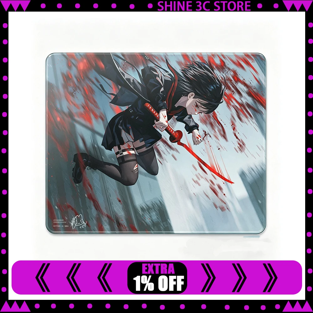 PAN Esports Wasteland Glass Gaming Mousepad  FPS Both Control And Smoothness Mouse Pad For VALORANT TTK APEX CSGO PC Accessories
