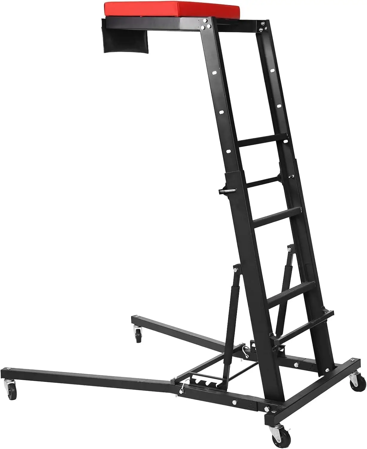 

Heavy Duty 440 Lb Topside Automotive Creeper - Height Adjustable 48"-66" with 4 Swivel Casters for Trucks, Garage, Auto