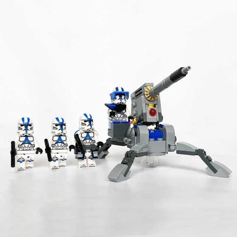 Star Wars Sturmtruppler Klonkrieger Kampfpaket Minifiguren Bausteine Kampfset Modell Ausstellungsspielzeug für Erwachsene Sammler