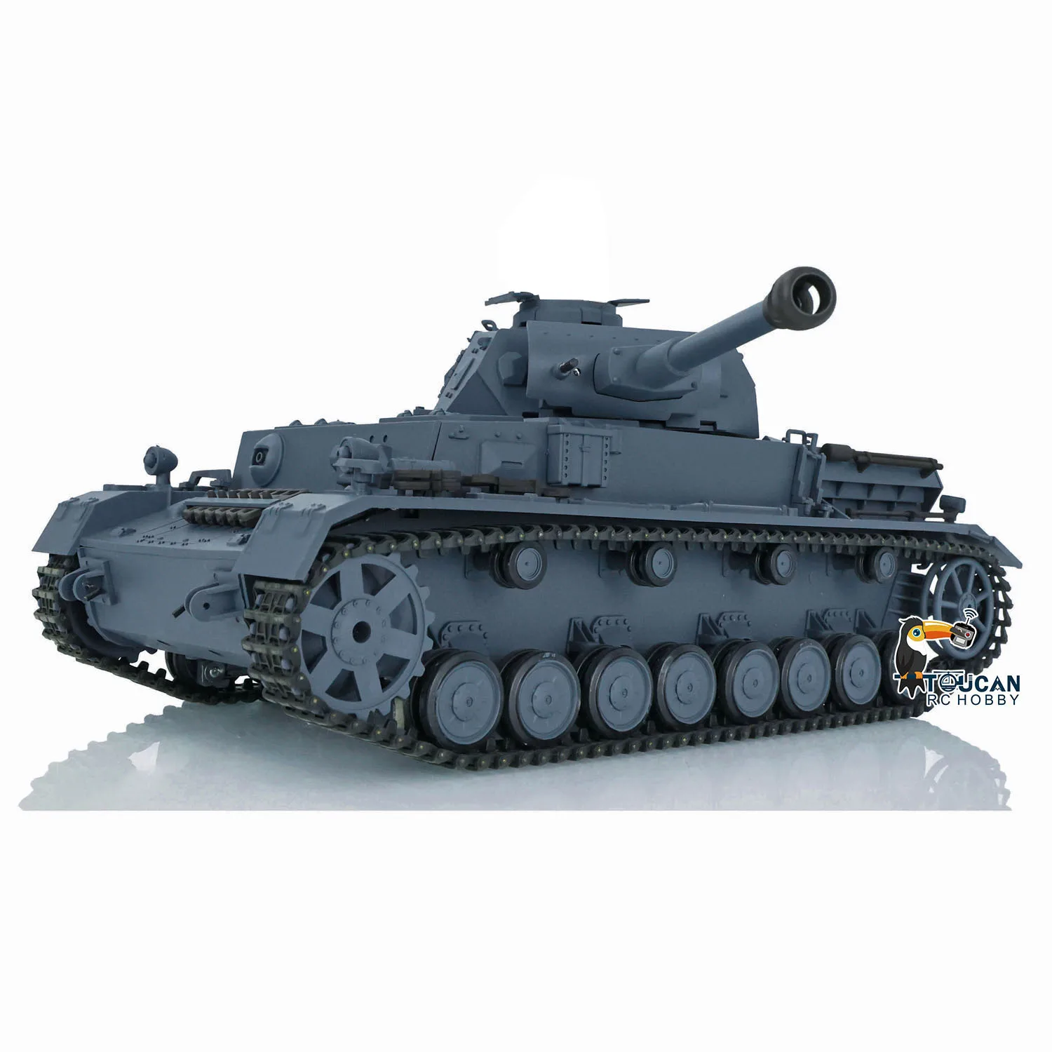 US Stock 1/16 Scale 2.4G HENG LONG 7.0 Plastic Panzer IV F2 RTR Radio Control Tank Model Toys 3859 TH17395-SMT5 - view 5