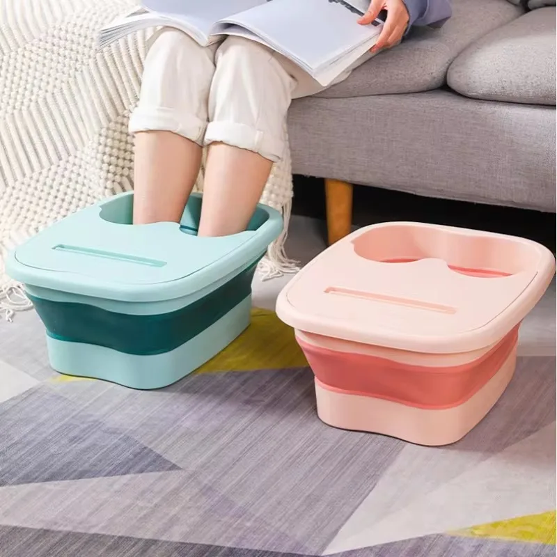 Foldable Pedicure Bathtub Leisure Massage Foot Bucket Portable Household Sauna Feet Tubs Simple Bathtub Bathroom Accessories