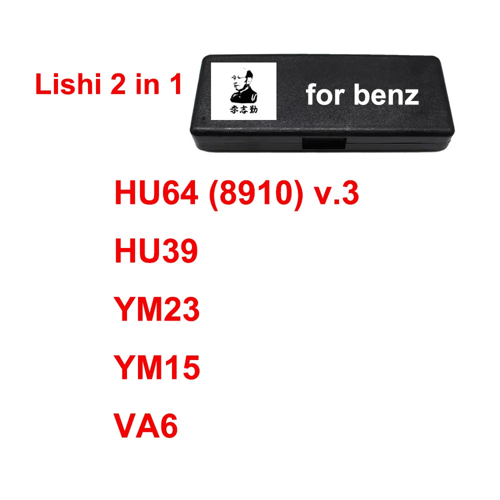 Outils Lishi 2 en 1 HU64 (8910)v.3 HU39 YM23 YM15 VA6 pour benz
