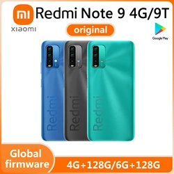 Глобальная версия Redmi note 9/9t 4G celular Xiaomi 4 ГБ 128 ГБ Snapdragon 662 Full Netcom 6000 мАч Аккумулятор