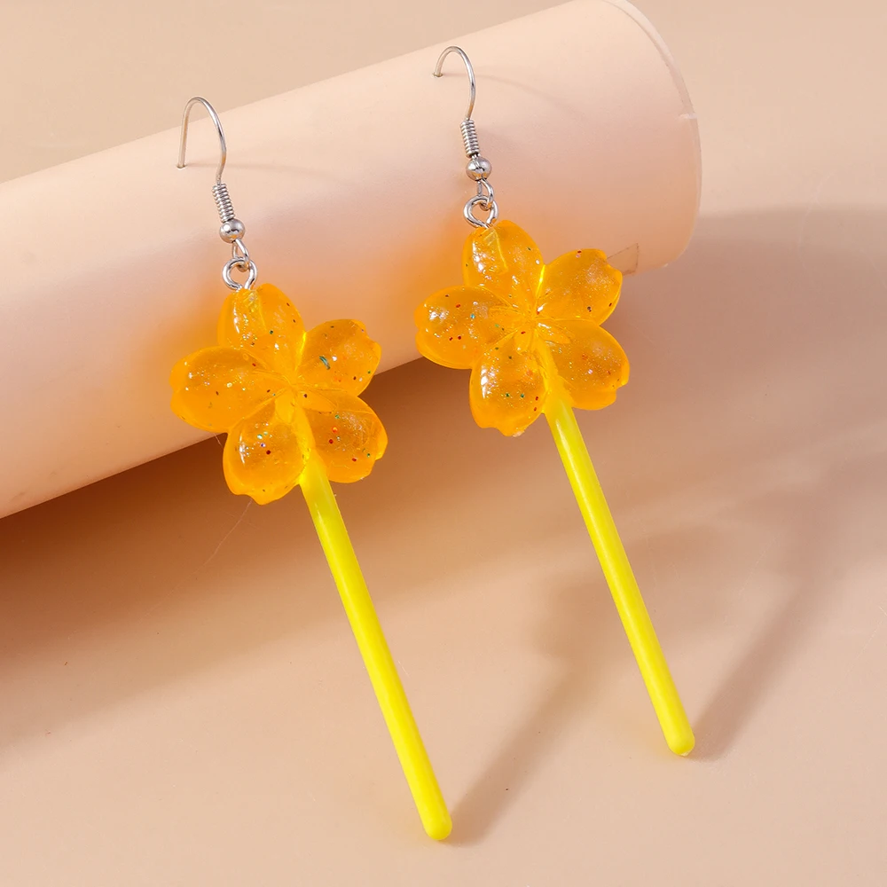 Aihua 30 Farben süße süße Lutscher-Ohrringe aus Kunstharz für Frauen, lustige Simulation, Lebensmittel, Süßigkeiten, Lutscher-Ohrringe, Schmuck, Geschenke – Detail 24