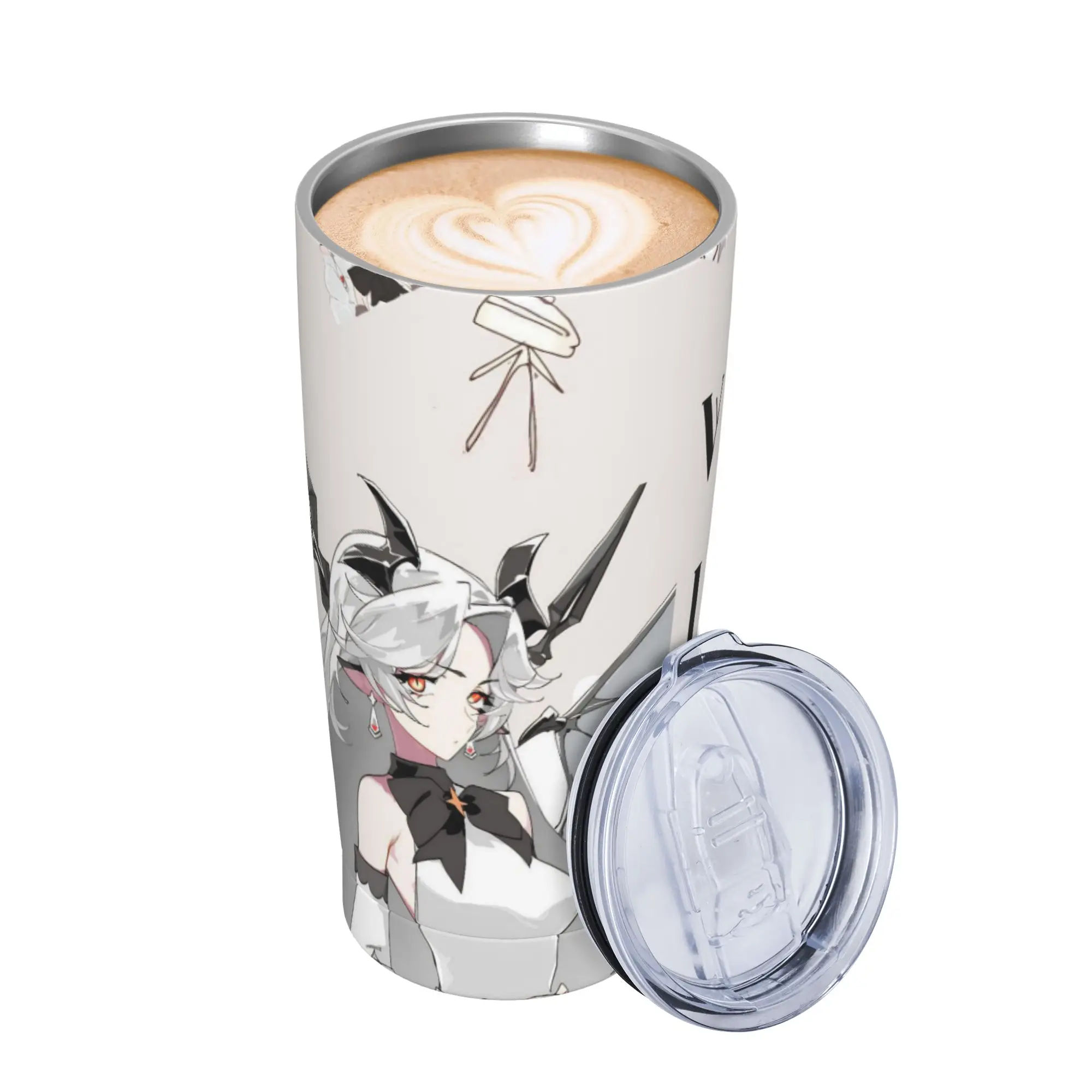 Trickcal C-Chibi Go Games Insulated Tumbler with Straws  Vacuum Thermal Mug Office Home Car Bottle Cups 20oz