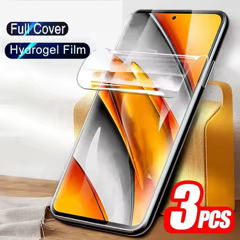 3Pcs Hydrogel Film For Xiaomi Poco M3 M4 X3 Pro Protective For Poco X3 NFC F3 GT F1 F2 Pro Screen Protector Not Glass