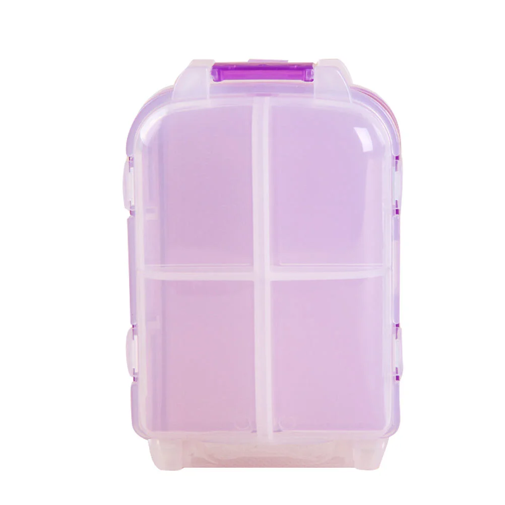 Three-layer Folding Medicine Box Practical Small Container Organizer Pill Case Portable