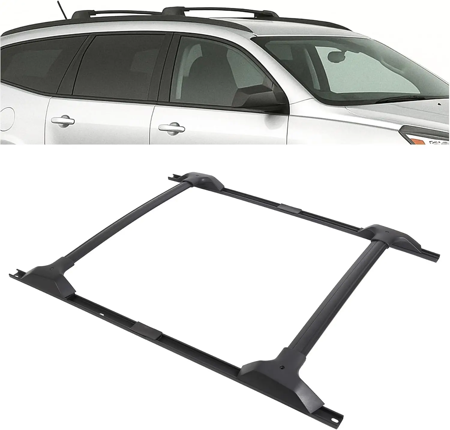 

Universal Roof Rack Cross Bars & Side Rails for SUVs, 165 Lbs Capacity, Easy Installation