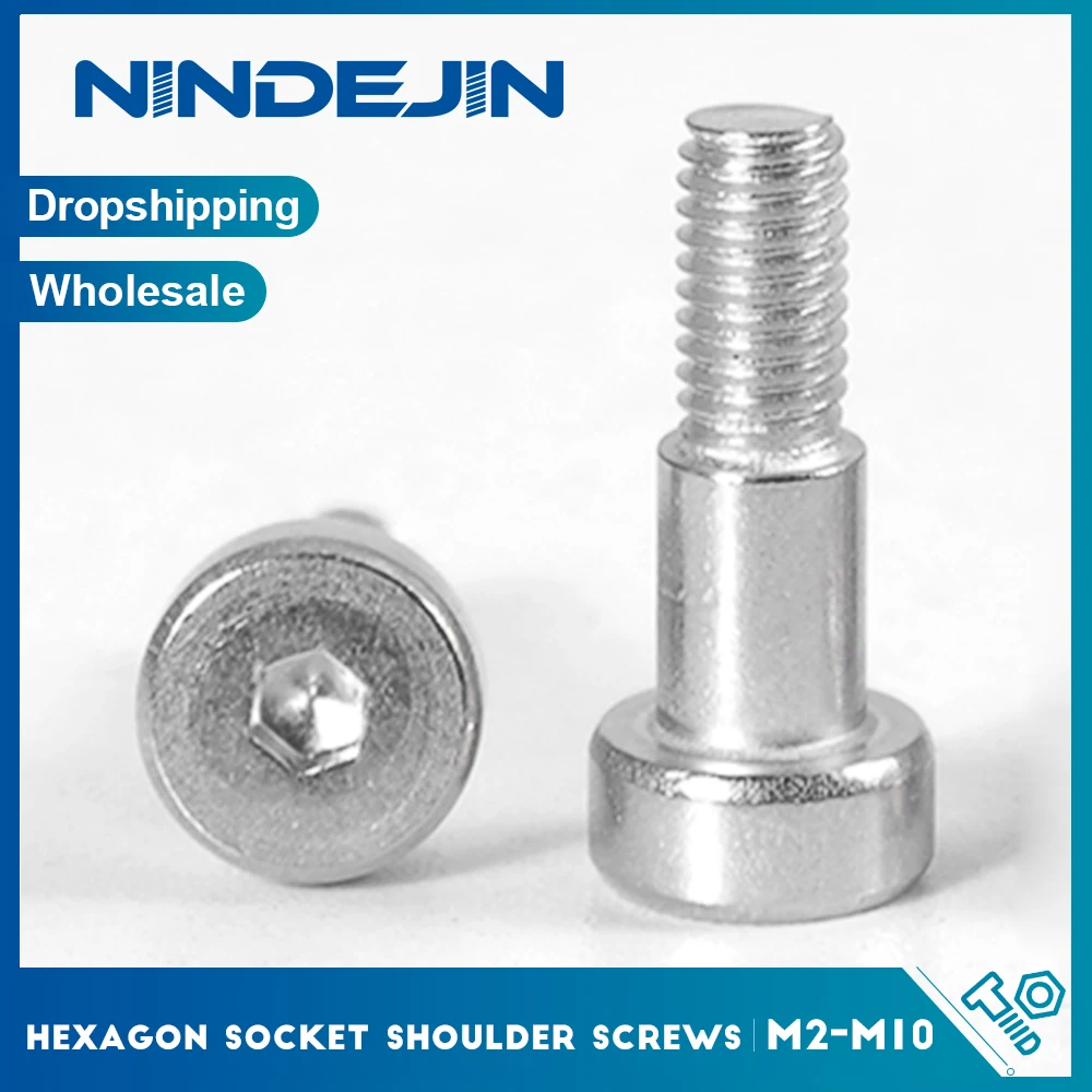Schulterschrauben mit Innensechskant, Edelstahl, Schulterschrauben mit Innensechskant, M2-M10, Schulterschrauben mit Innensechskant, Stufenschraube
