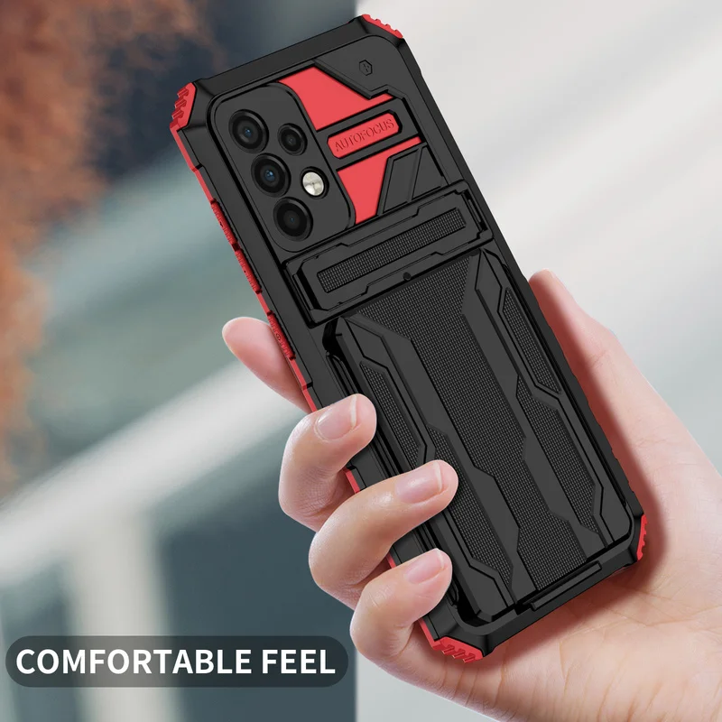 Etui z przegródką na karty, odporne na wstrząsy, do Samsung Galaxy S26 S25 Edge S24 S23 S22 S21 S20 FE Plus Ultra A52 A53 A54 A55 A56 — zdjęcie produktu 2