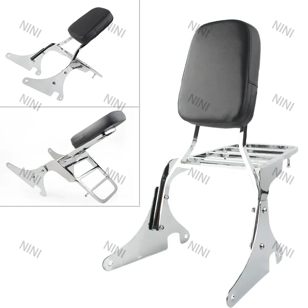 

VN400 VN800 Motorcycle For Kawasaki Vulcan VN 400 800 1995-2012 Passenger Sissy Bar Backrest Luggage Rack Pad